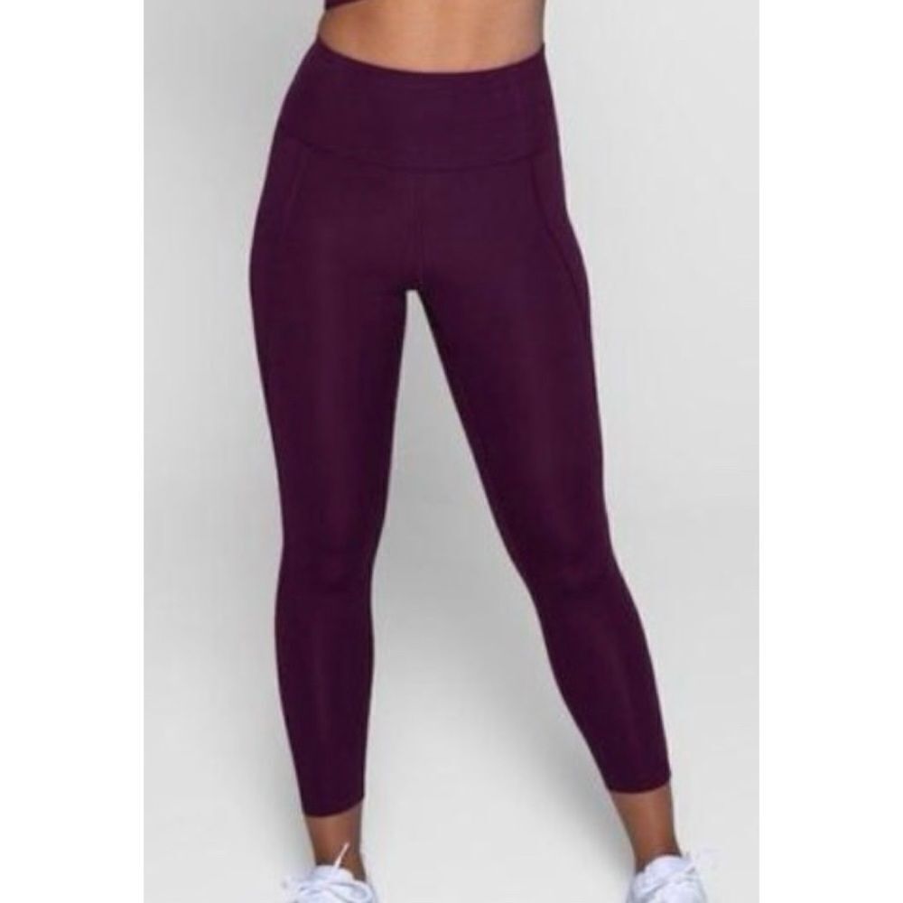Girlfriend Collective Compressive High-Rise Legging Plum